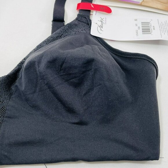 Playtex Bra Wireless Ultra Soft Wire Free Size M Black Comfort Full Coverage New - Picture 4 of 12